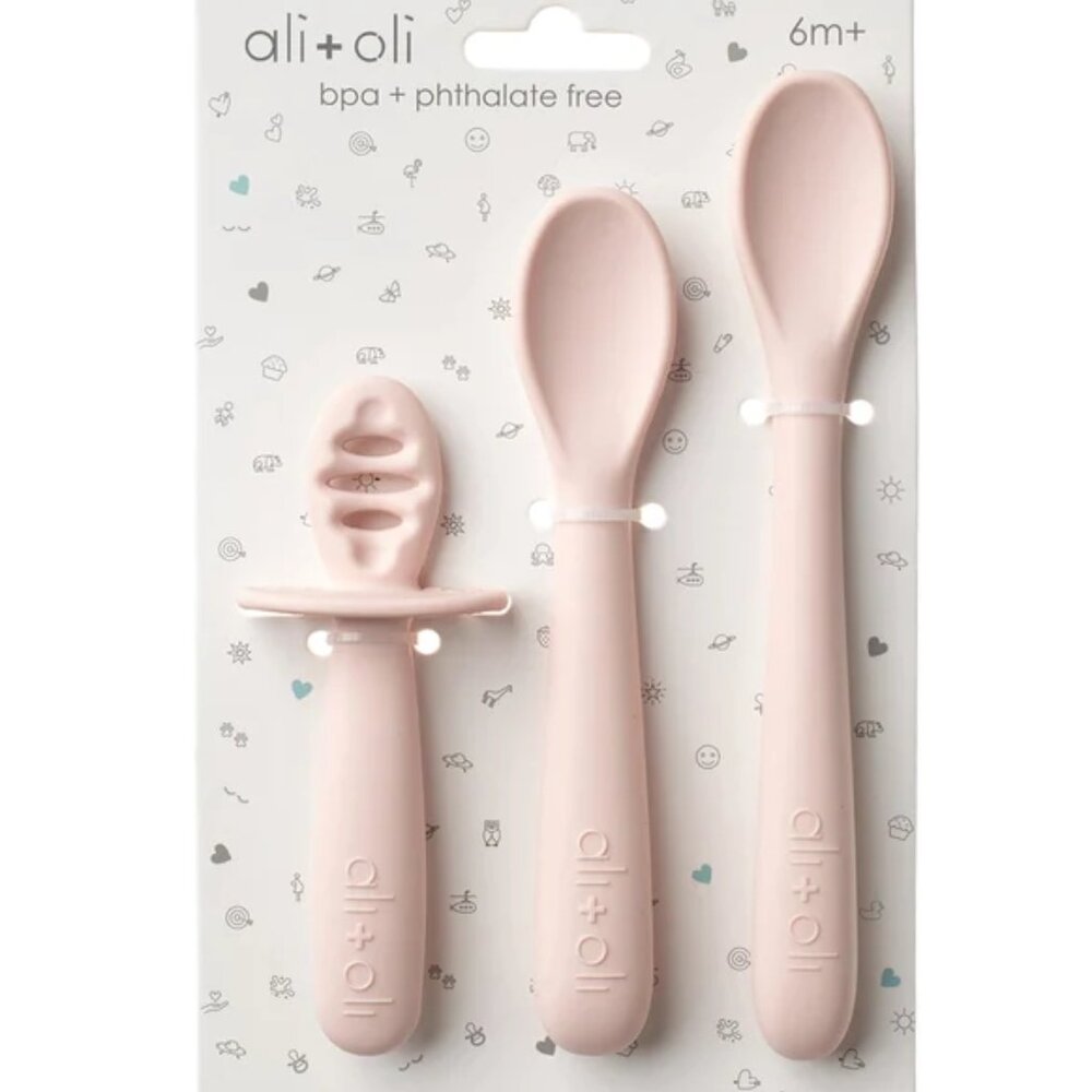 Pink Spoon Set for baby (6M+)